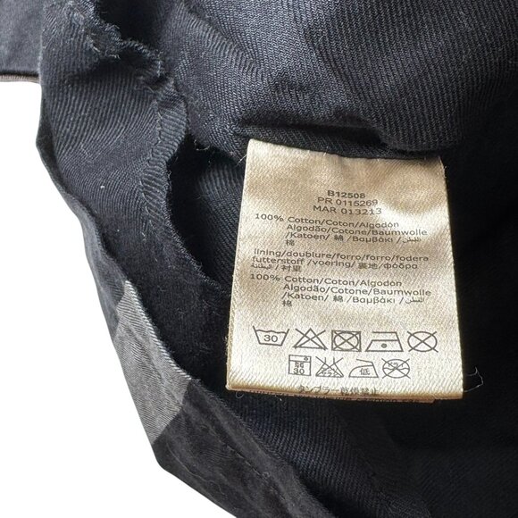 BURBERRY London Girls size 7/8 Grey/Black Check Plaid Shirt Dress - Picture 11 of 14